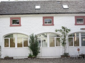 Vorlich Cottage from the courtyard