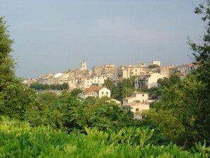 Veiw of the Old City of Vence Evening Sun