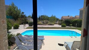 View out of lounge door