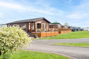 Beautiful, landscaped park with walks along the river