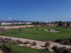 View  from  balcony  overlooking the 17th green 