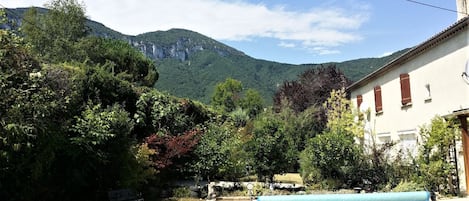 View from side of private pool.