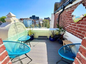 Roof terrace for relaxing