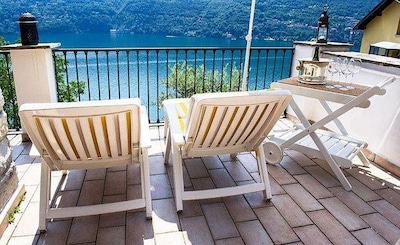 Family House, Private Terraces, Great View On Lake Como 