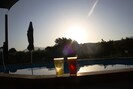 Sun downers by the pool.