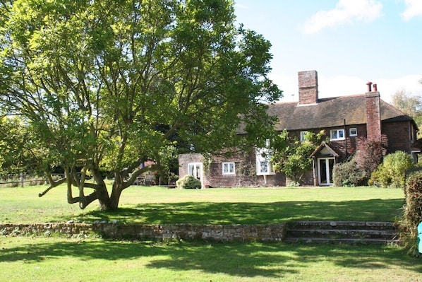 Back of Bibleham with Magnolia Tree