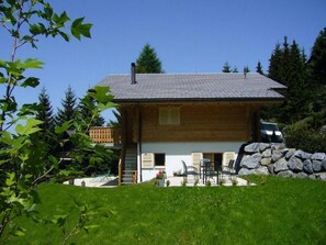 The chalet in summer.