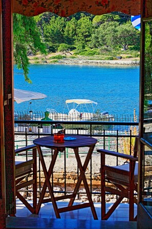 Balcony waterside view