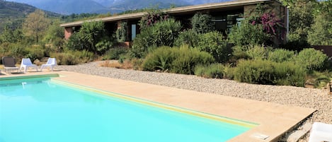 House and pool of 11x4m.