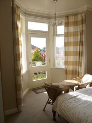 Bedroom - with a spot to have a cuppa, look out at the garden or read