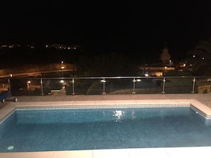 Pool Area at Night