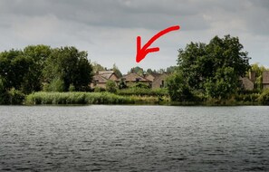 Our cottage, overlooking Mill Lake.