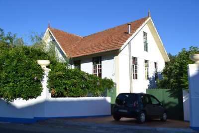 A converted farmhouse with private swimming pool and courtyard.