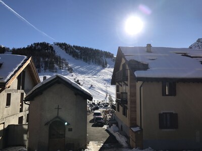 2-Zimmer-Wohnung mit Blick auf die Piste