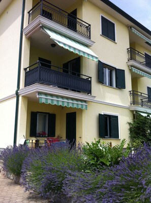 The apartment is on the first floor.