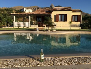 The villa and its private pool