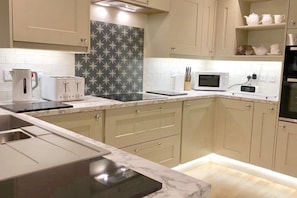 Our brand new fitted kitchen