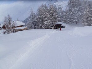 The ski or toboggan run from Lauchernalp to Wiler Great fun