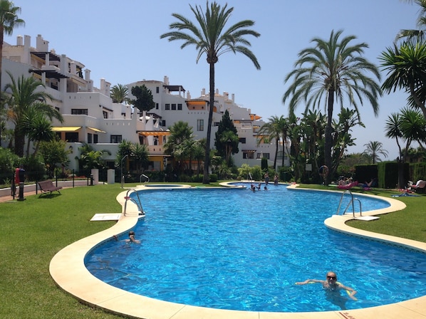 Swimmingpool below our house