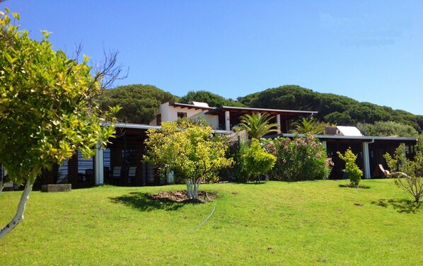 The 3 houses together, main house above and Poniente and Levante below