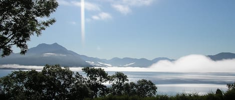 Summer morning view from Knoydart Cottage