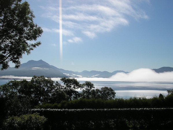 Summer morning view from Knoydart Cottage