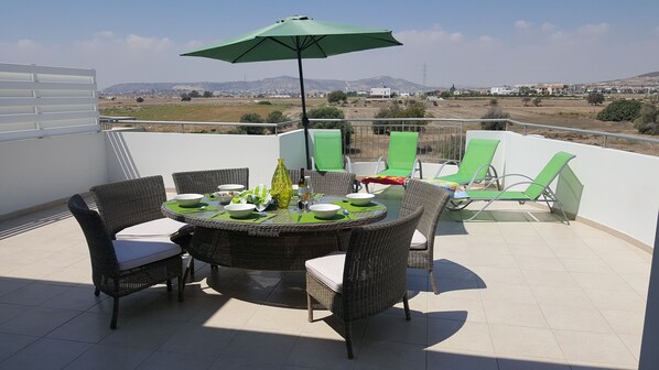 Relax on spacious terrace