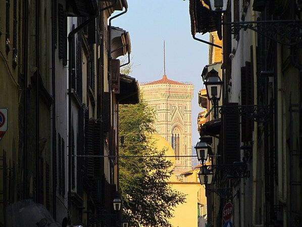 The view of the Cathedral from the street
