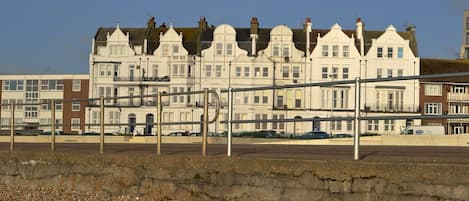 West Parade from the beach