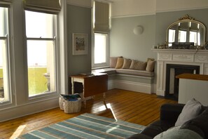 Living area overlooking the seafront