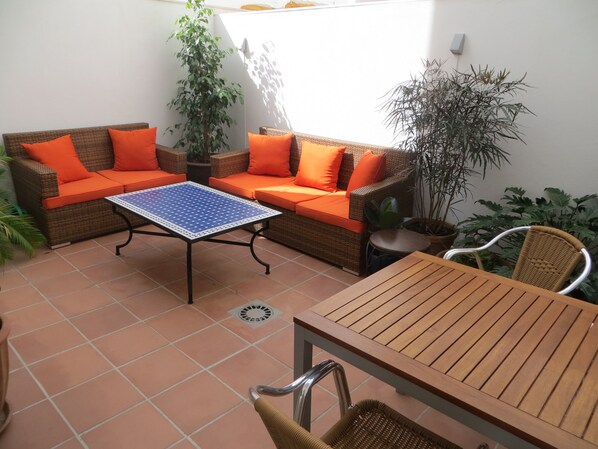 The terrace
