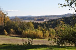The view south east