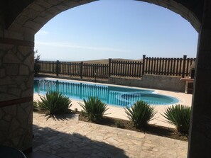 View of pool from Villa front door