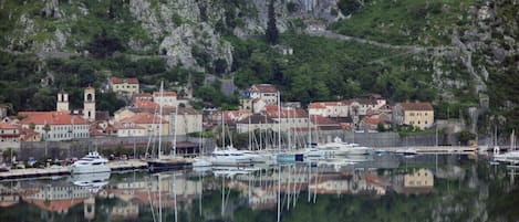 Front Balcony View of Kotor Harbour