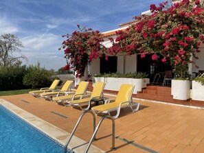 Villa Julia: Open access to adjoining land with a orchard, help yourself when in season, to figs, oranges & lemons.