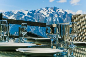Outdoor dining area