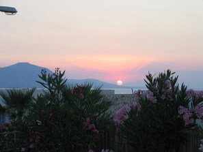 Sunset over The Akamas from the terrace