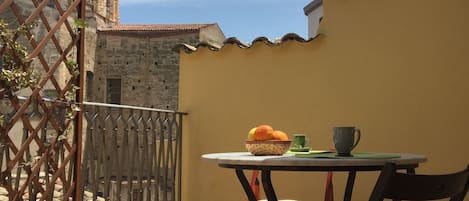 The sunny terrace