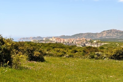 VILLA AVEC VUE SUR MER ET BONIFACIO ACCROCHE A LA FALAISE