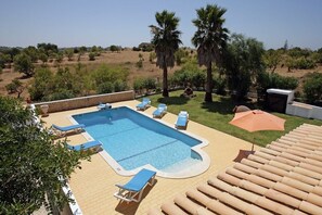 The pool terrace