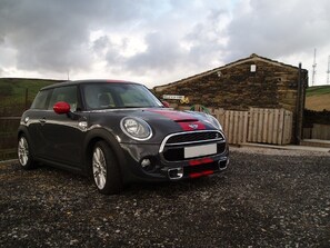 Private parking next to the barn