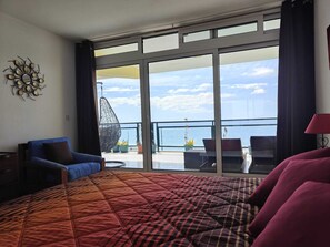 Sea view from the bed (master bedroom)