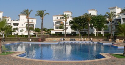 Frontline Luxury Golf Apartment - relaxing terrace views, next to pool