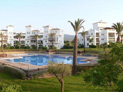 Frontline Luxury Golf Apartment - relaxing terrace views, next to pool