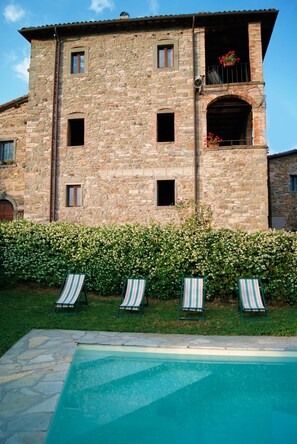 Villa Massa has been completely restored and has lovely views