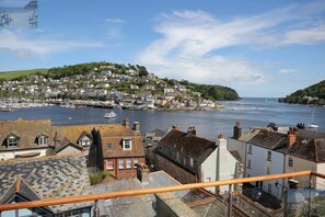 Dramatic panoramic views from terrace.  Up / down river and across to Kingswear.