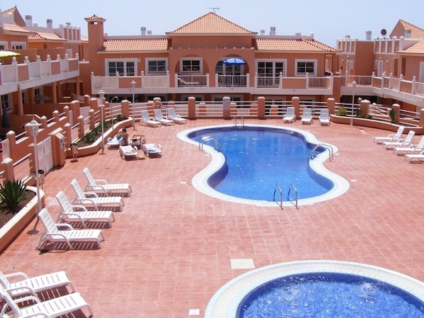 View of pools