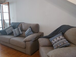 Comfy sofas in lounge
