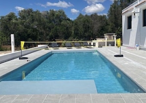 BBQ area on the pool terrace.