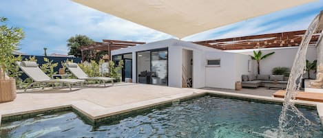 pool and house